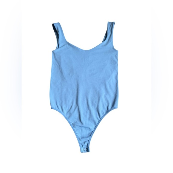 Intimately Free Free People Body Suit M/L Blue Comfy Basic - Picture 1 of 5